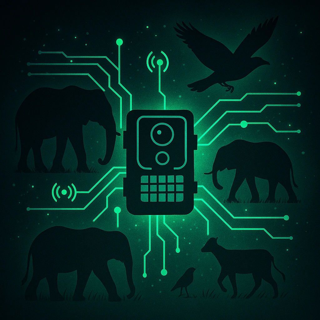 Camera trap and circuits with animals